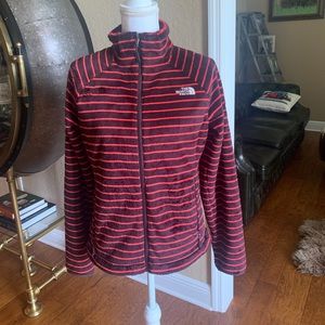The North Face Full Zip Fleece Jacket Pink/Brown